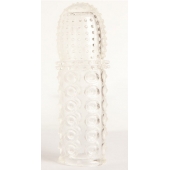 Прозрачная закрытая гелевая насадка - 13,5 см. - Toyfa Basic - в Екатеринбурге купить с доставкой