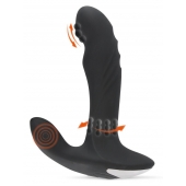 Черный вибромассажер простаты с функцией римминга Plug with Perineum Stimulator - 16,6 см. - Orion - в Екатеринбурге купить с доставкой