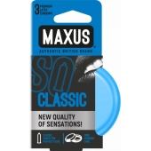 Классические презервативы в железном кейсе MAXUS Classic - 3 шт. - Maxus - купить с доставкой в Екатеринбурге