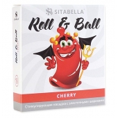 Стимулирующий презерватив-насадка Roll   Ball Cherry - Sitabella - купить с доставкой в Екатеринбурге