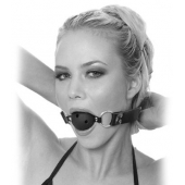 Черный кляп с дырочками Breathable Ball Gag - Pipedream - купить с доставкой в Екатеринбурге