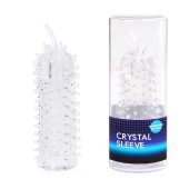 Закрытая рельефная насадка Crystal sleeve с усиками - 12 см. - Erowoman-Eroman - в Екатеринбурге купить с доставкой