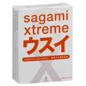 Ультратонкие презервативы Sagami Xtreme SUPERTHIN - 3 шт. - Sagami - купить с доставкой в Екатеринбурге