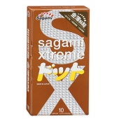 Презервативы Sagami Xtreme FEEL UP с точечной текстурой и линиями прилегания - 10 шт. - Sagami - купить с доставкой в Екатеринбурге