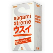 Ультратонкие презервативы Sagami Xtreme SUPERTHIN - 15 шт. - Sagami - купить с доставкой в Екатеринбурге