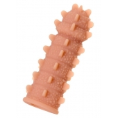 Телесная реалистичная насадка KOKOS Extreme Sleeve 04 с дополнительной стимуляцией - 12,7 см. - KOKOS - в Екатеринбурге купить с доставкой