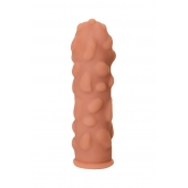 Телесная реалистичная насадка KOKOS Extreme Sleeve 11 с дополнительной стимуляцией - 12,7 см. - KOKOS - в Екатеринбурге купить с доставкой