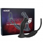 Черная анальная пробка NEXUS SIMUL8 с фиксацией на теле кольцами - Nexus Range - в Екатеринбурге купить с доставкой
