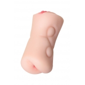 Телесный двусторонний мастурбатор Rich Fruit - вагина и анус - ToyFa - в Екатеринбурге купить с доставкой