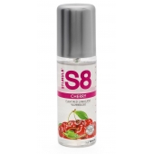 Смазка на водной основе S8 Flavored Lube со вкусом вишни - 125 мл. - Stimul8 - купить с доставкой в Екатеринбурге