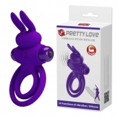 Фиолетовое эрекционное кольцо с вибростимуляцией клитора Vibrant Penis Ring III - Baile - в Екатеринбурге купить с доставкой
