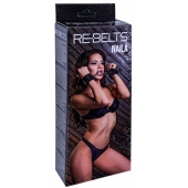 Черные кожаные наручники Naila - Rebelts - купить с доставкой в Екатеринбурге