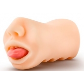 Телесный мастурбатор-ротик с язычком Oral Anne - Blush Novelties - в Екатеринбурге купить с доставкой