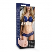 Телесный мастурбатор-вагина с вибропулей Ashley - Blush Novelties - в Екатеринбурге купить с доставкой