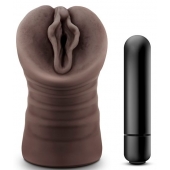 Коричневый мастурбатор-вагина Alexis - Blush Novelties - в Екатеринбурге купить с доставкой