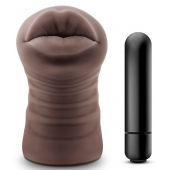 Коричневый мастурбатор-ротик Renee - Blush Novelties - в Екатеринбурге купить с доставкой