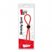 Красное эрекционное лассо с одной бусиной-утяжкой STRETCHY THIN LASSO - Dream Toys - в Екатеринбурге купить с доставкой