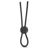 Черное силиконовое лассо на пенис SILICONE LOOP COCK RING - Blush Novelties - в Екатеринбурге купить с доставкой