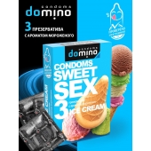 Презервативы для орального секса DOMINO Sweet Sex с ароматом мороженого - 3 шт. - Domino - купить с доставкой в Екатеринбурге