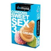 Презервативы для орального секса DOMINO Sweet Sex с ароматом мороженого - 3 шт. - Domino - купить с доставкой в Екатеринбурге