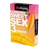 Презервативы для орального секса DOMINO Sweet Sex с ароматом манго - 3 шт. - Domino - купить с доставкой в Екатеринбурге