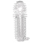 Закрытая прозрачная насадка на пенис с шипиками Nubby Sleeve - 14,5 см. - Chisa - в Екатеринбурге купить с доставкой