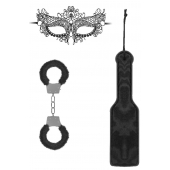 Черный игровой набор Introductory Bondage Kit №4 - Shots Media BV - купить с доставкой в Екатеринбурге
