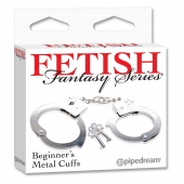 Металлические наручники Beginner s Metal Cuffs - Pipedream - купить с доставкой в Екатеринбурге