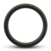 Черно-зеленое эрекционное кольцо Silicone Go Pro Cock Ring - Blush Novelties - в Екатеринбурге купить с доставкой