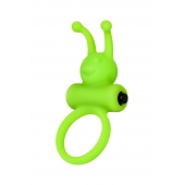 Зеленое эрекционное виброкольцо на пенис Cock Ring - A-toys - в Екатеринбурге купить с доставкой