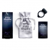 Темно-серое эрекционное кольцо Vibrating Love Ring с вибрацией - Fifty Shades of Grey - в Екатеринбурге купить с доставкой