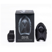Темно-серый инновационный мужской осциллятор PULSE SOLO LUX с пультом ДУ - Hot Octopuss - в Екатеринбурге купить с доставкой