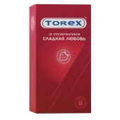 Презервативы Torex  Сладкая любовь  с ароматом клубники - 12 шт. - Torex - купить с доставкой в Екатеринбурге