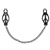 Зажимы на соски Darkside с цепочкой - Lola Games - купить с доставкой в Екатеринбурге