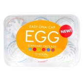 Набор из 6 мастурбаторов Tenga EGG Easy Beat с различным рельефом - Tenga - в Екатеринбурге купить с доставкой
