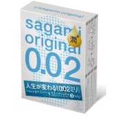 Ультратонкие презервативы Sagami Original 0.02 Extra Lub с увеличенным количеством смазки - 3 шт. - Sagami - купить с доставкой в Екатеринбурге