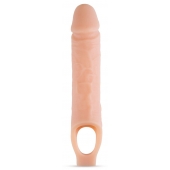Телесный реалистичный фаллоудлинитель 10 Inch Silicone Cock Sheath Penis Extender - 25,4 см. - Blush Novelties - в Екатеринбурге купить с доставкой