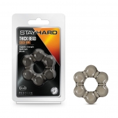 Дымчатое эрекционное кольцо Stay Hard Thick Bead Cock Ring - Blush Novelties - в Екатеринбурге купить с доставкой