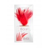Красный перьевой тиклер Plume - 23 см. - Lola Lingerie - купить с доставкой в Екатеринбурге