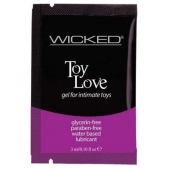 Лубрикант на водной основе для использования с игрушками WICKED Toy Love - 3 мл. - Wicked - купить с доставкой в Екатеринбурге