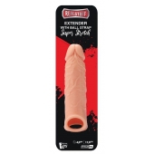 Телесная насадка EXTENDER WITH BALL STRAP 6.5 - 17 см. - Dream Toys - в Екатеринбурге купить с доставкой