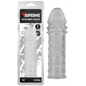 Прозрачная реалистичная насадка на пенис Extra Texture Sleeve - 16,2 см. - Chisa - в Екатеринбурге купить с доставкой