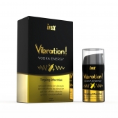 Жидкий интимный гель с эффектом вибрации Vibration! Vodka Energy - 15 мл. - INTT - купить с доставкой в Екатеринбурге