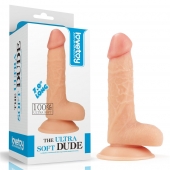 Телесный фаллоимитатор 7  The Ultra Soft Dude - 18 см. - Lovetoy