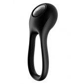 Черное эрекционное виброкольцо Majestic Duo - Satisfyer - в Екатеринбурге купить с доставкой