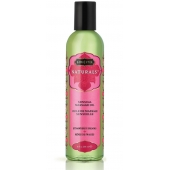 Массажное масло Naturals Strawberry Dreams с ароматом клубники - 236 мл. - Kama Sutra - купить с доставкой в Екатеринбурге