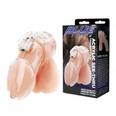 Прозрачная клетка целомудрия Acrylic See-thru Chastity Cage - BlueLine - купить с доставкой в Екатеринбурге