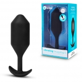 Черная вибропробка для ношения Vibrating Snug Plug 5 - 16,5 см. - b-Vibe