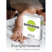 Ультратонкие презервативы Bariera Ultra Thin - 3 шт. - Bariera - купить с доставкой в Екатеринбурге