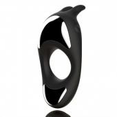 Черное эрекционное кольцо с двумя моторами Zeus Dual Vibe Cock Ring - FeelzToys - в Екатеринбурге купить с доставкой